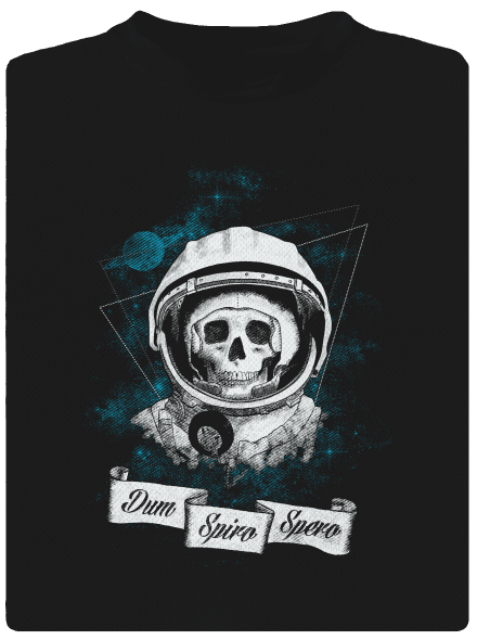 Dum spiro spero gyerek sport póló Black