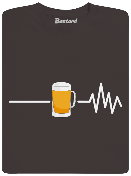 Beer help férfi hosszú ujjú póló Bear Brown