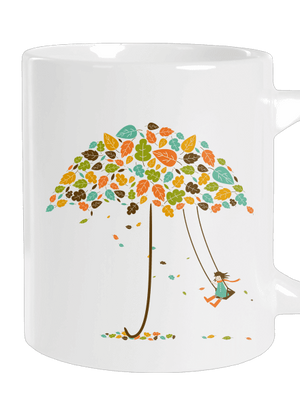 Ősz nagy bögre White