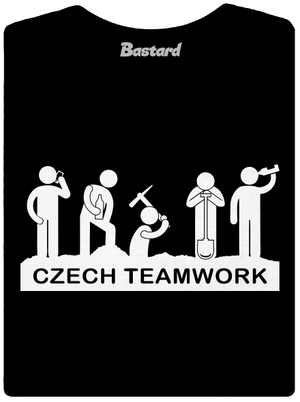 Czech Teamwork női póló Black