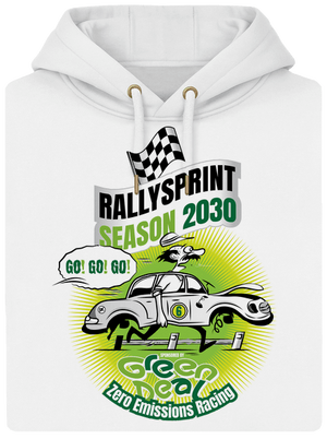 Rallysprint 2030 unisex prémium pulóver Snowwhite
