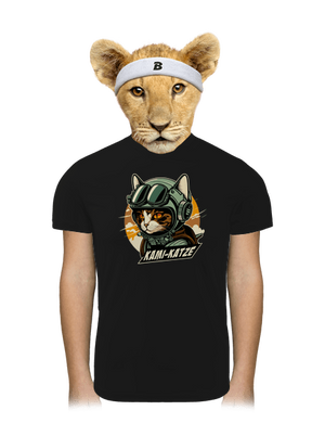 Kami-Katze gyerek sport póló Black