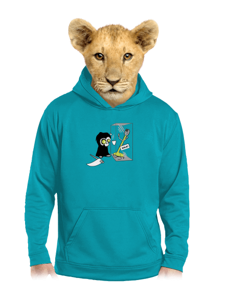 Halál gyerek kenguruzsebes pulóver Hawaiian Blue