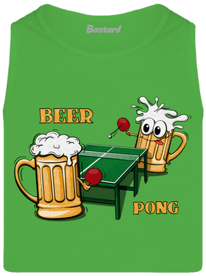 Beer pong férfi trikó Lime