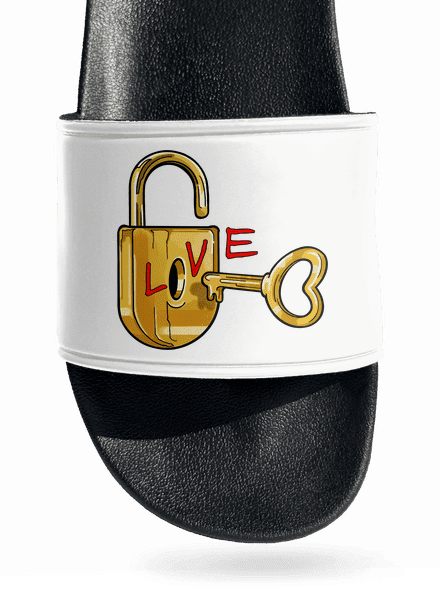 Love lock papucs White