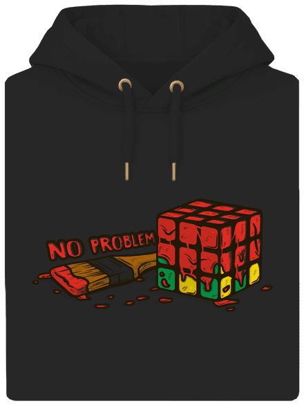No problem unisex prémium pulóver Dark Black