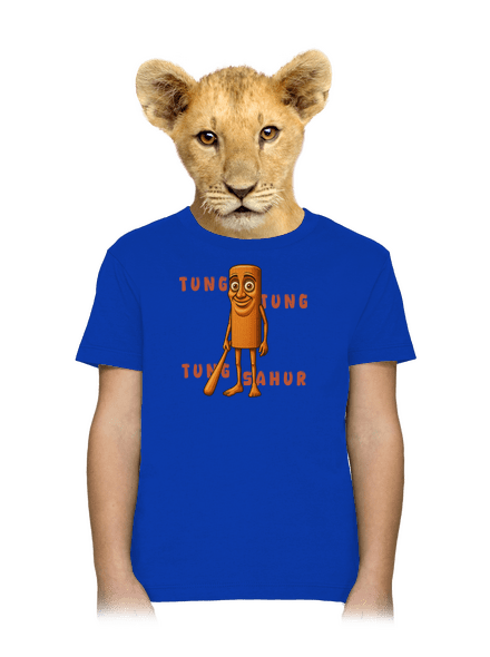 Tung Tung Tung Sahur – Italian Brainrot gyerek póló Royal Blue