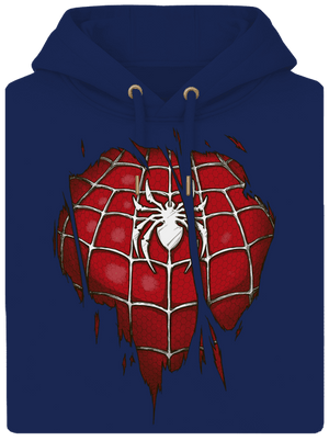 Spider inside unisex prémium pulóver Navy
