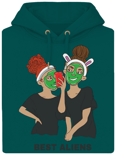 Best aliens unisex prémium pulóver Emerald Green