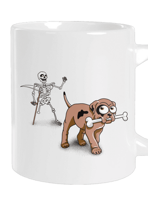 Csontváz nagy bögre White