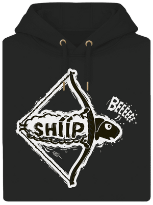  unisex prémium pulóver Dark Black