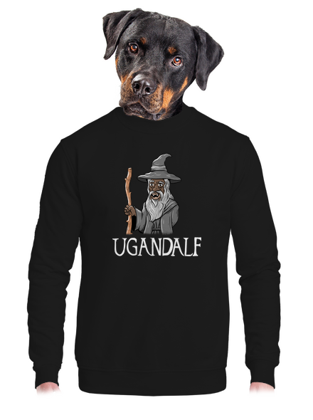 Ugandalf unisex crewneck Black