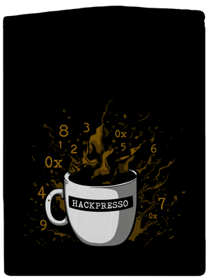 Hackpresso  cipzáras férfi pulóver Black