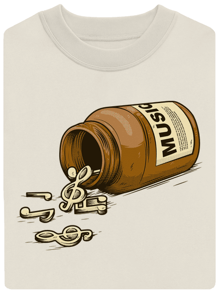 Music Pills unisex crewneck Off White