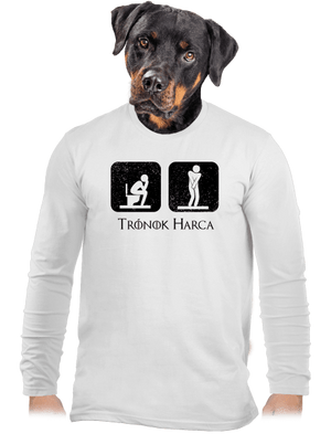 Trónok Harca férfi hosszú ujjú póló White