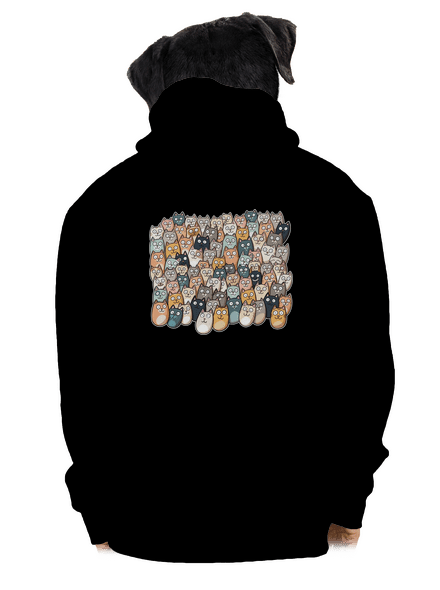 Találd meg az ördögöt cipzáras férfi pulóver Black