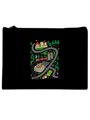 Úton kis táska Black