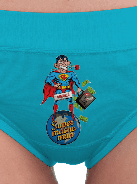 Supermachoman női bugyik Turquoise