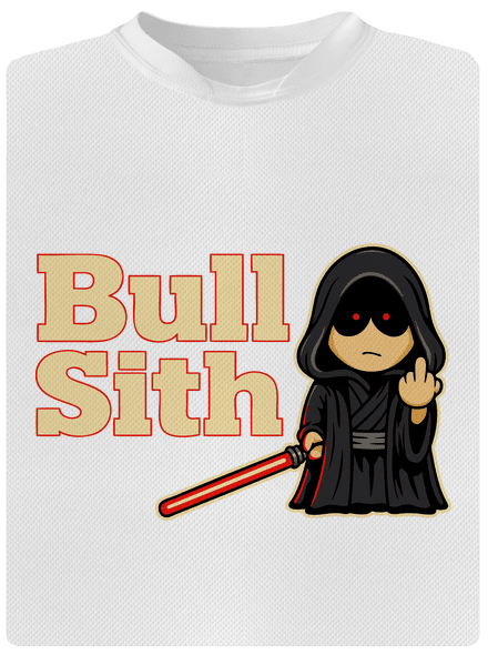 Bull sith férfi sportpóló White