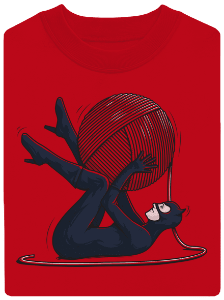 Catwoman unisex crewneck Red