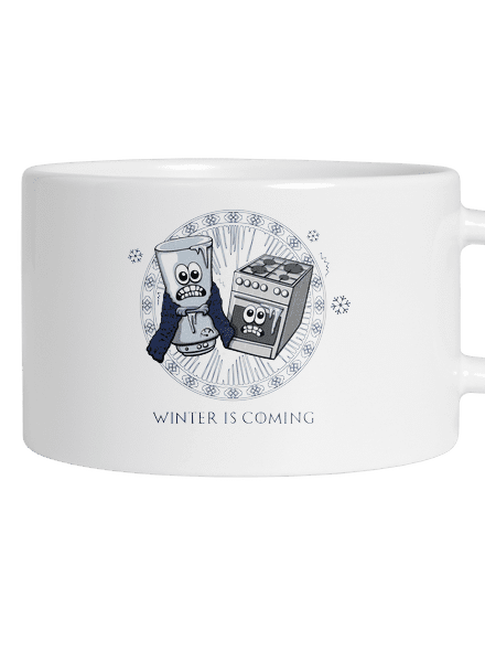 Winter is coming macaron bögre White