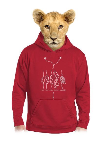 A fonás iskolája gyerek kenguruzsebes pulóver Fire Red