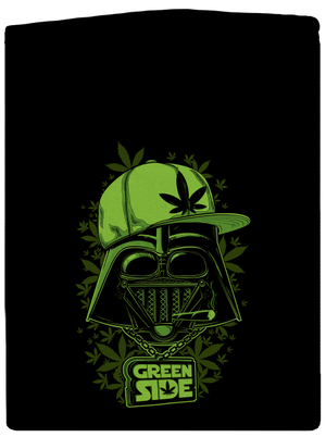 Green side cipzáras férfi pulóver Black