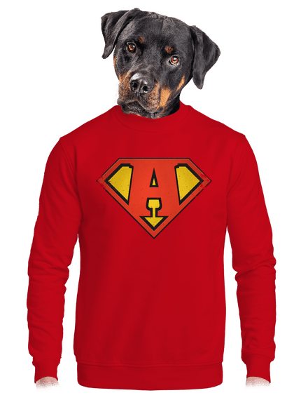 Szuperhős vagyok unisex crewneck Red