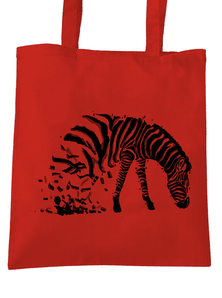 Zebra szerelem táska Bright Red