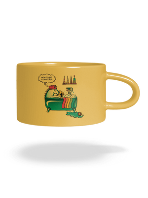 Mi kell az egyszarvúvá váláshoz macaron bögre Yellow Macaron