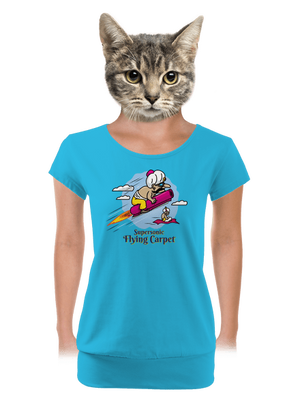 női póló elasztikus alsó szegéllyel