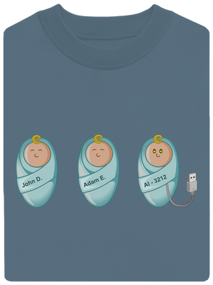 AI baby unisex crewneck Nordic Blue