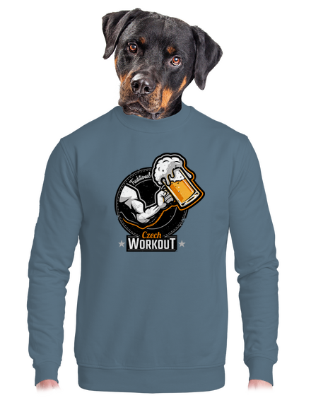 Czech workout unisex crewneck Nordic Blue