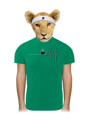 Coffee help gyerek sport póló Kelly Green Mal