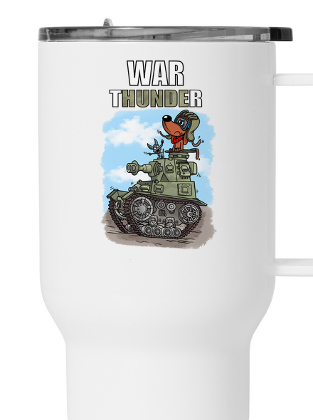 War Hunde termosz bögre White