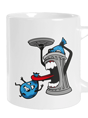 Garbage nightmare nagy bögre White