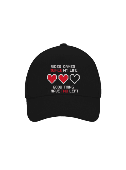 Video games baseballsapka Black