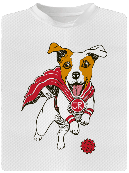 Jack Russell gyerek sport póló White