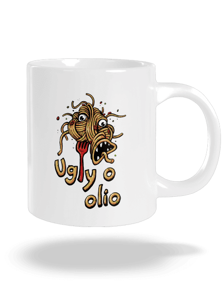 Ugly o olio nagy bögre White