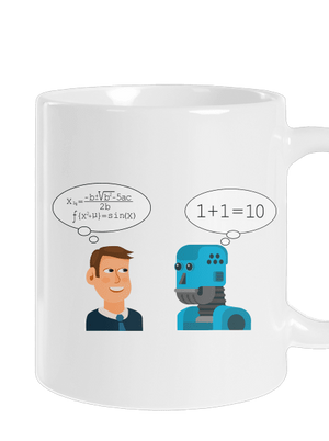 AI gondolkodás hagyományos bögre White