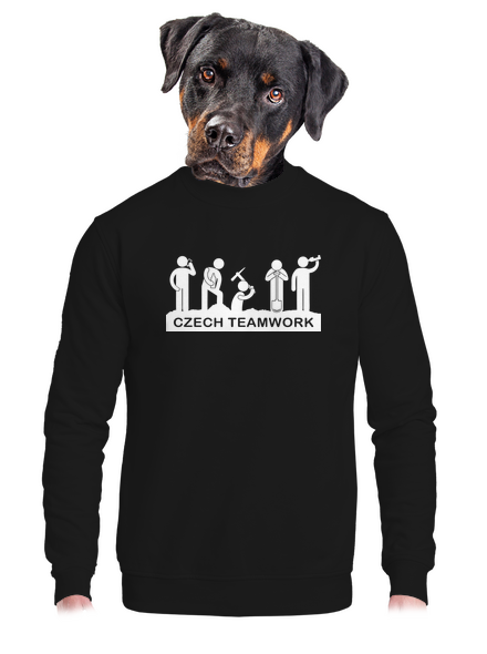 Czech Teamwork unisex crewneck Black