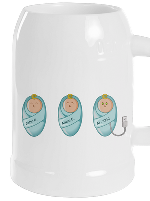 AI baby söröskorsó White