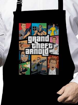 Grand Theft Arnold kötény Black