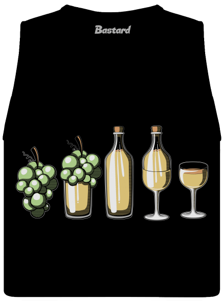 A fehérbor evolúciója női bővített trikó Black