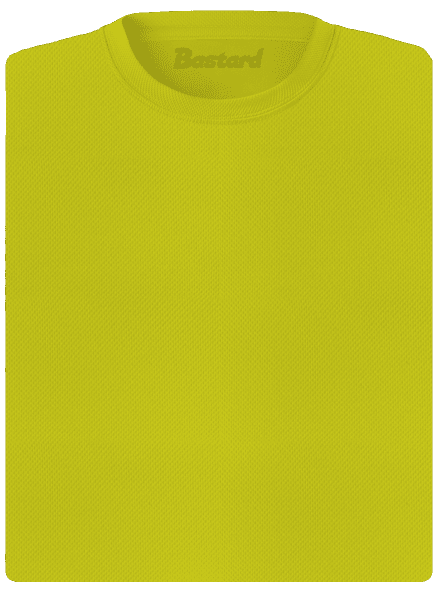 Nyomtatás nélkül női sportpóló Neon Yellow