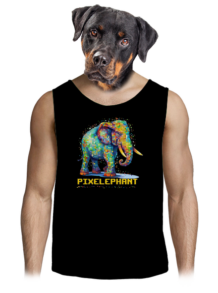 Pixelephant férfi trikó Black