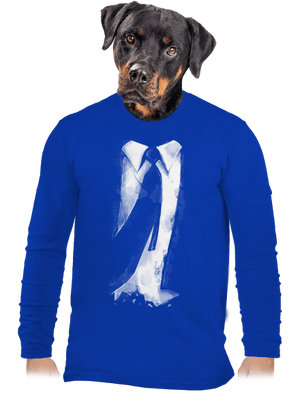 Öltöny férfi hosszú ujjú póló Royal Blue