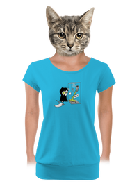 női póló elasztikus alsó szegéllyel