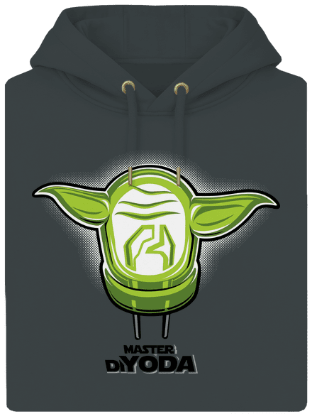 Master DiYoda unisex prémium pulóver Charcoal