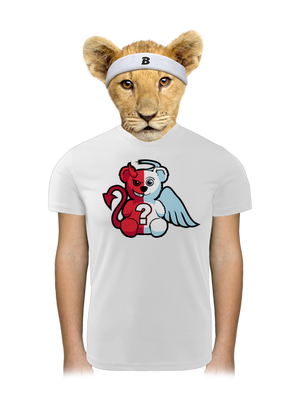 Angyal vagy ördög gyerek sport póló White